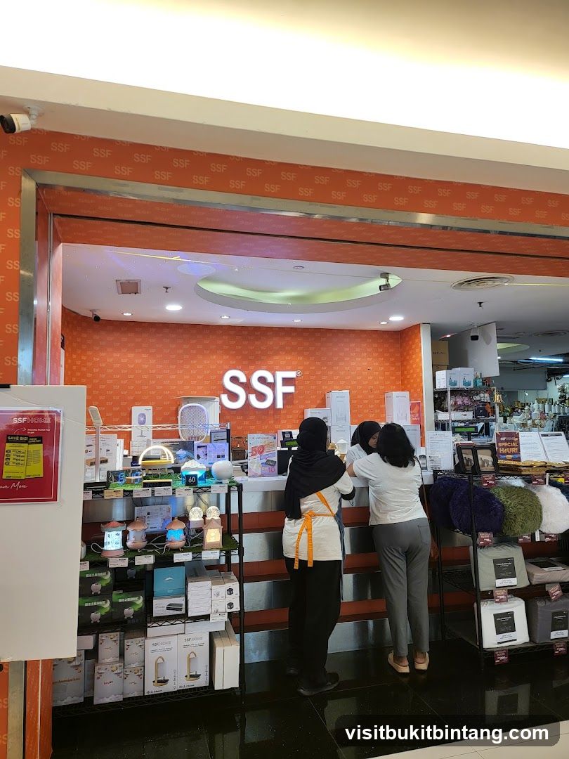 Interior of a store with products on display