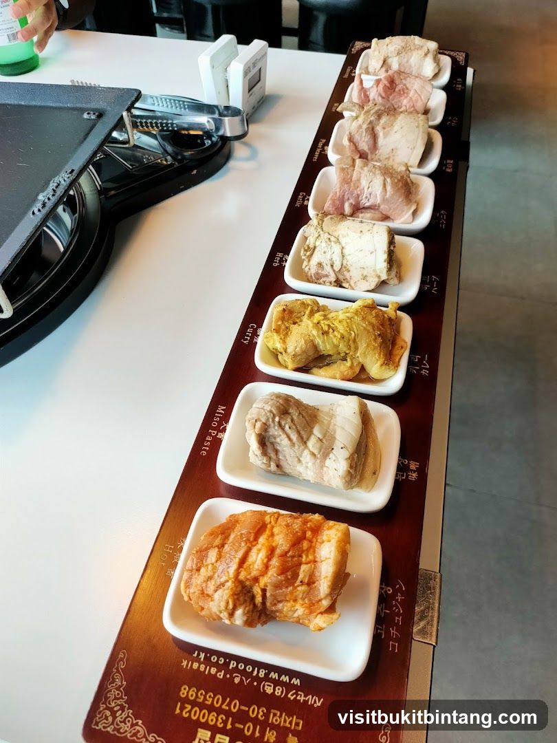 Assortment of Marinated Meats