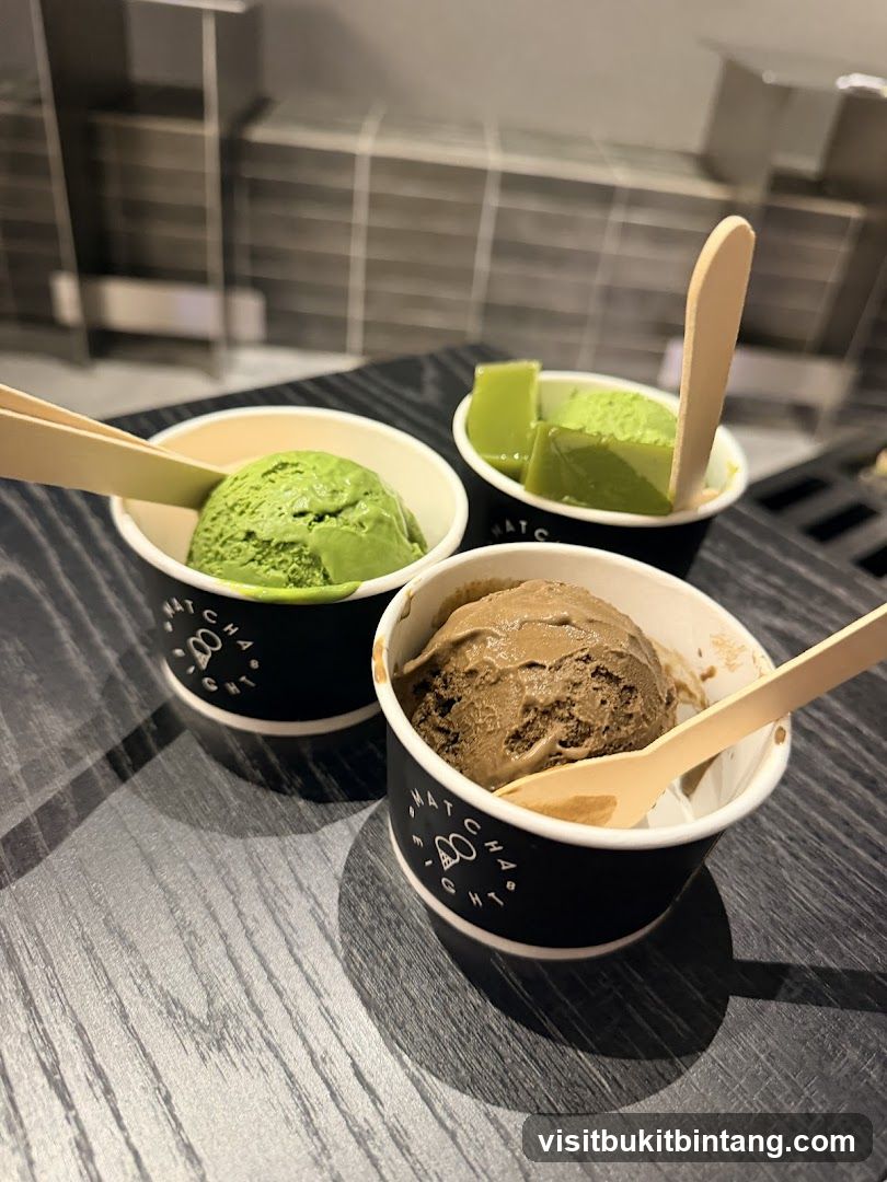 Matcha and Chocolate Ice Cream