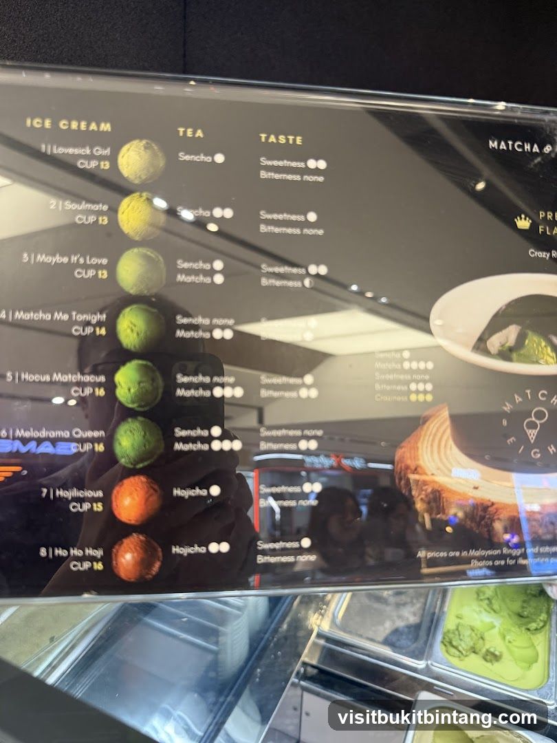 Ice Cream Menu