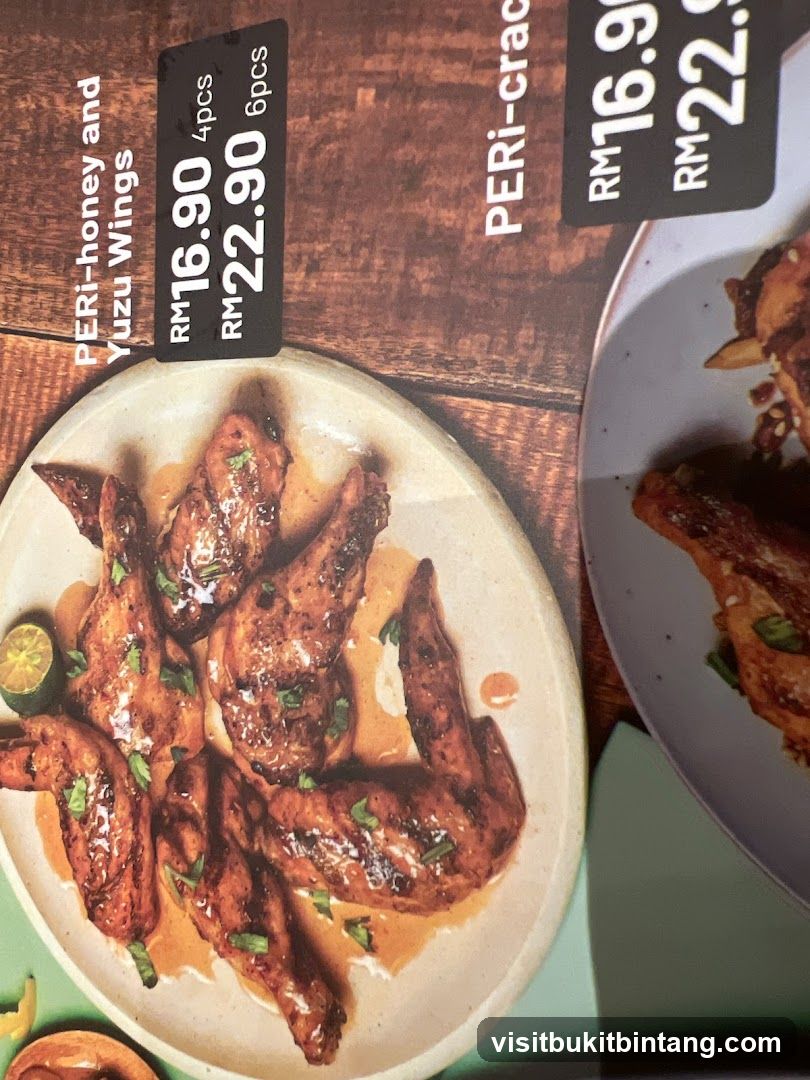 Chicken Wings Menu