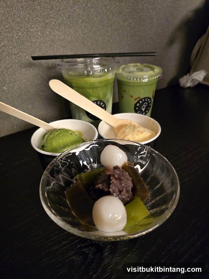 Matcha Desserts and Drinks