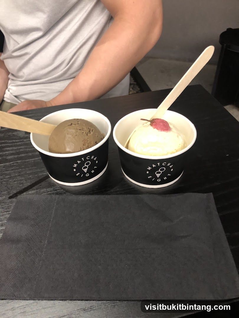 Two cups of ice cream