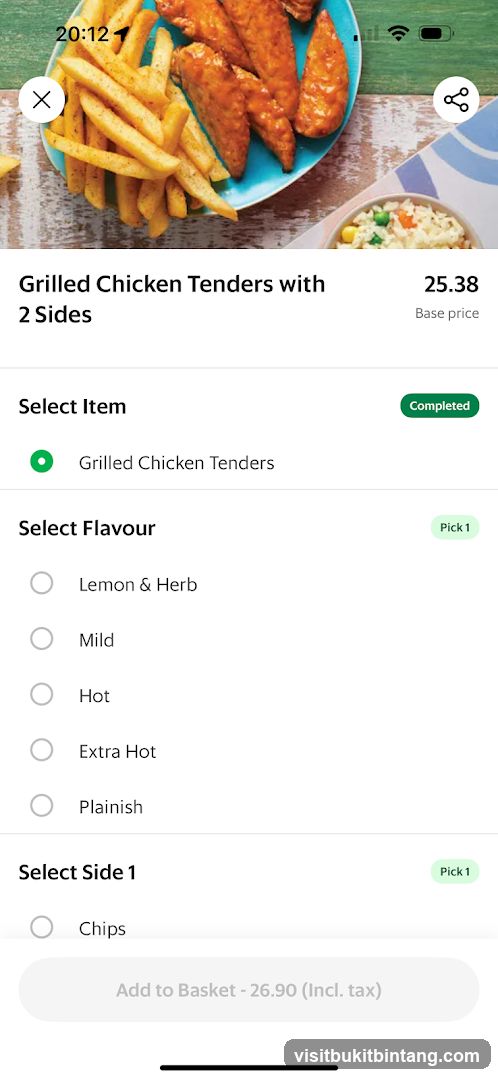 Grilled Chicken Tenders with 2 Sides