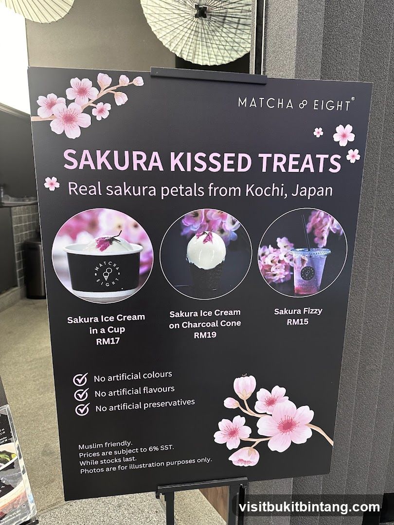 Sakura Kissed Treats Menu
