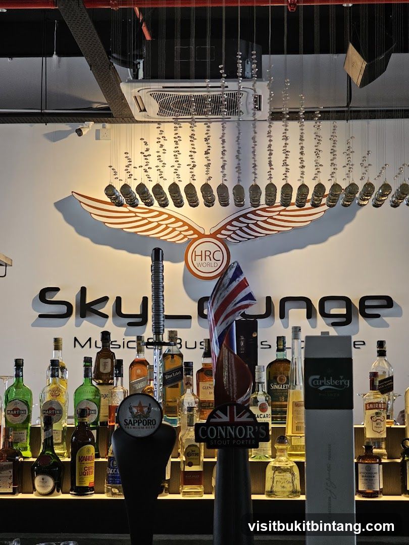 Bar with Bottles and Signage