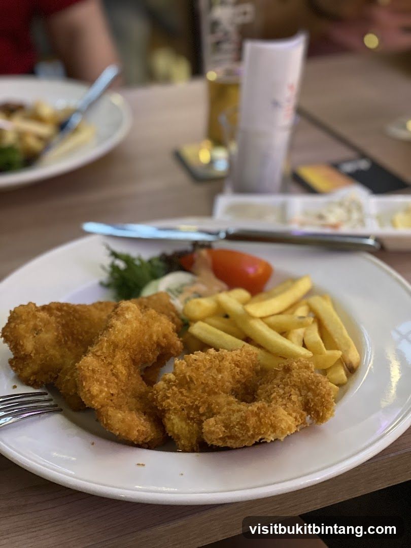 Fried Chicken Strips with Fries