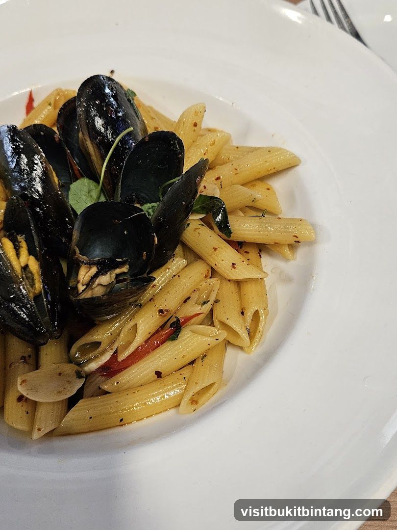 Penne Pasta with Mussels
