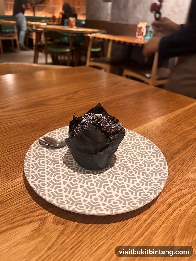 Chocolate Muffin on a Plate