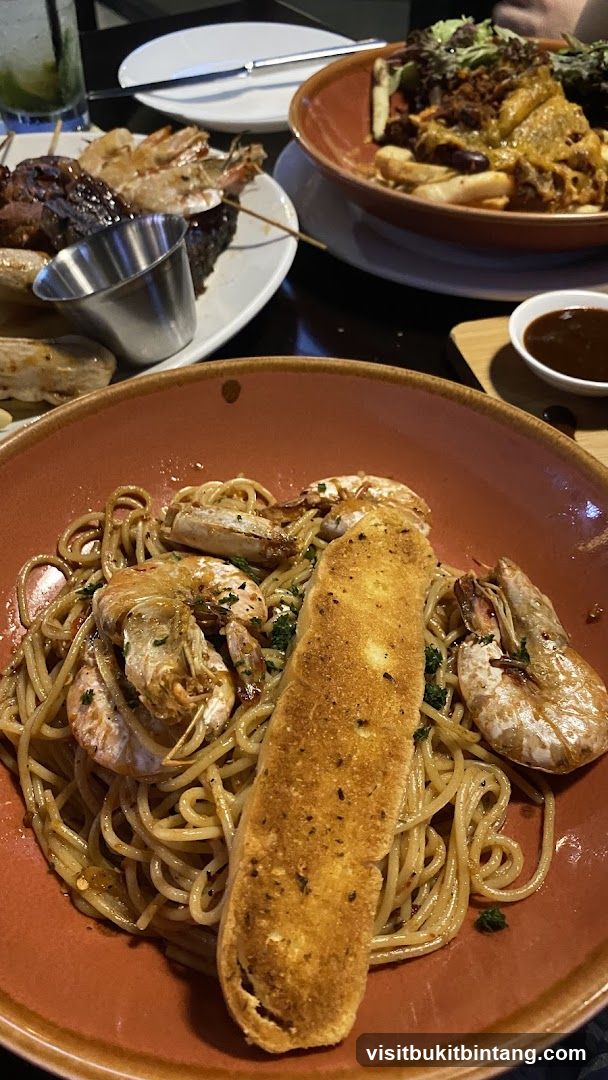 Shrimp Pasta and Skewers