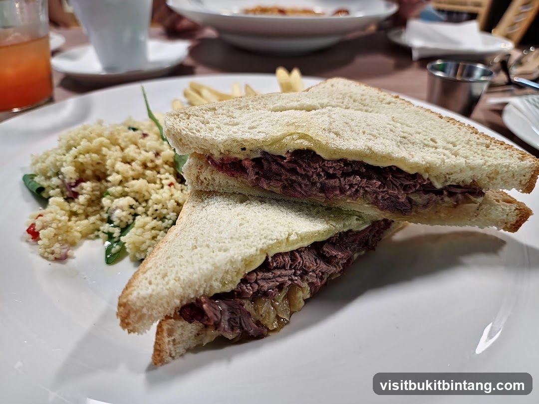 Sandwich with Couscous and Fries