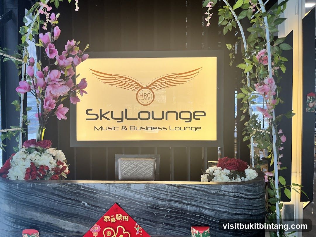 SkyLounge Music & Business Lounge Sign