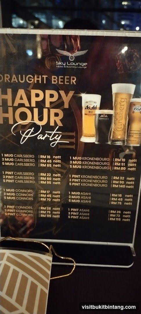 Sky Lounge Draught Beer Happy Hour Party