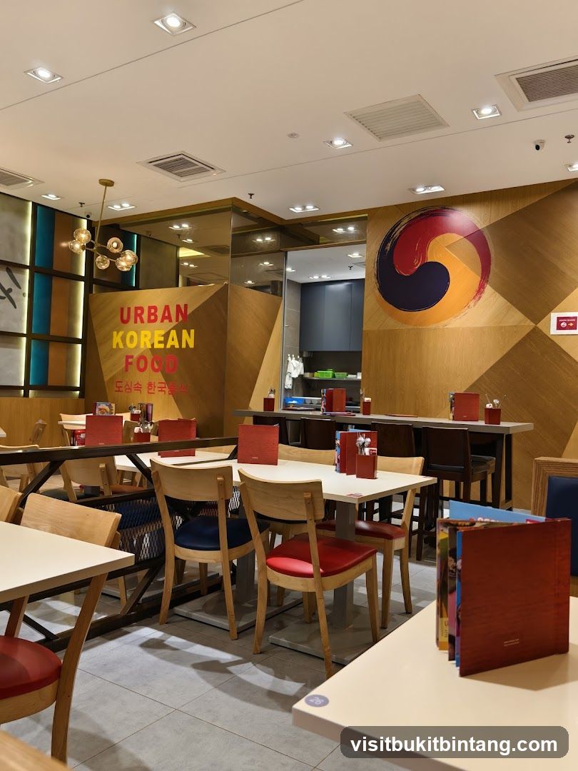 Urban Korean Food Restaurant Interior