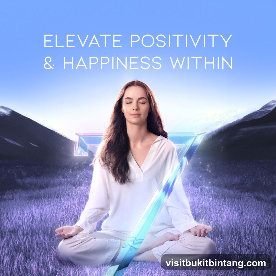 Woman meditating in a serene landscape