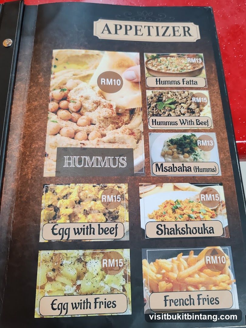 Appetizer Menu