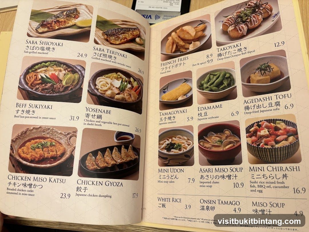 Japanese Menu