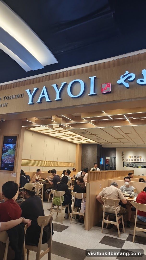 Interior of Yayoi Teishoku Restaurant