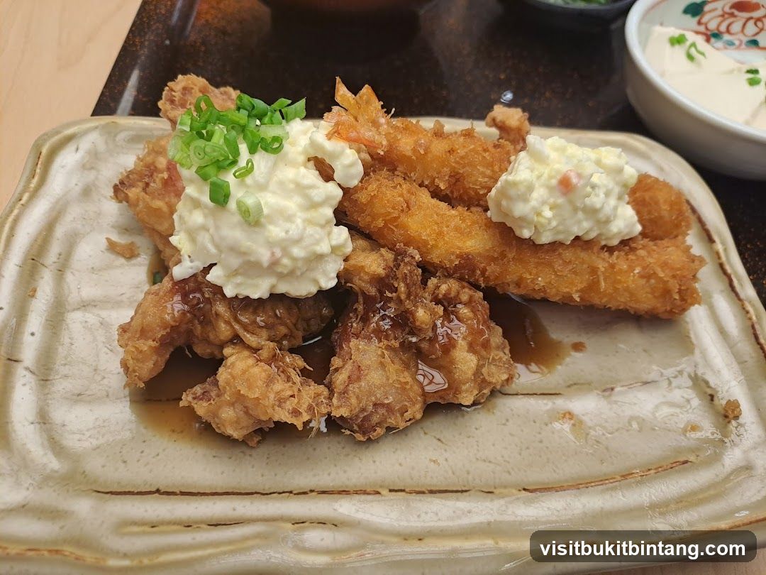 Fried Seafood and Chicken Platter