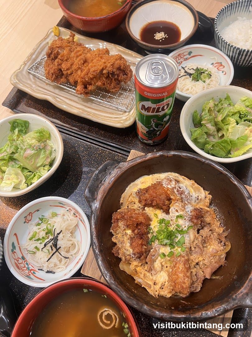 Japanese Meal with Fried Pork Cutlet