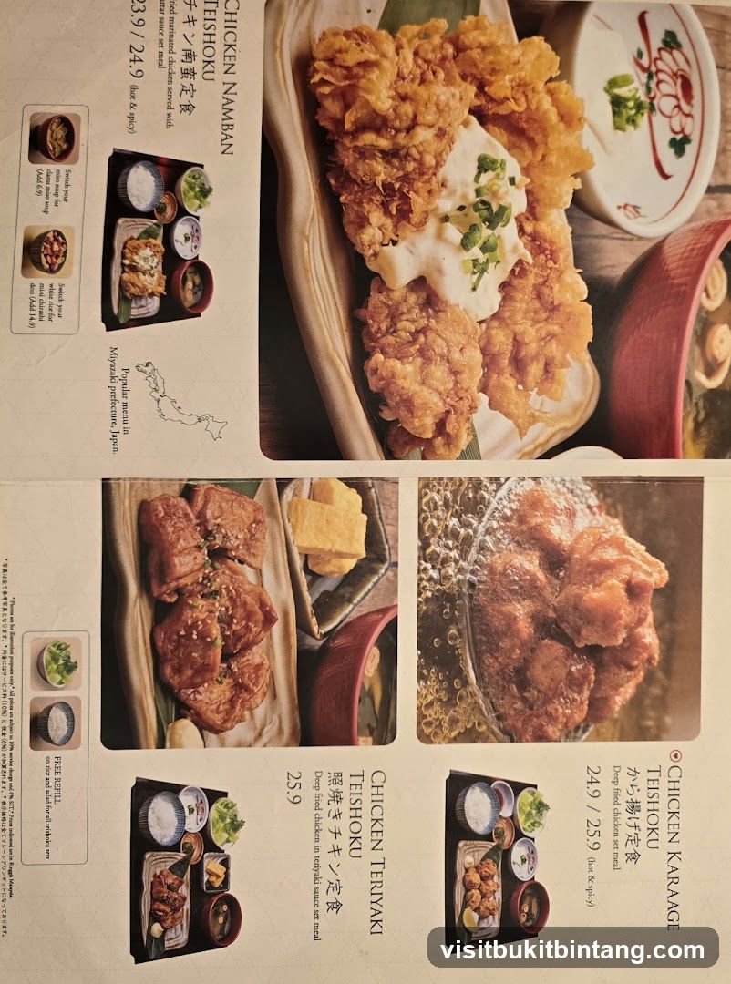 Japanese Chicken Set Meals