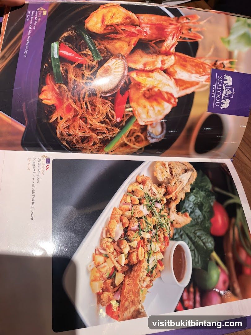 Seafood Menu