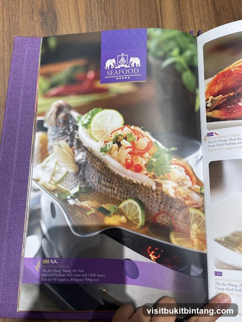 Seafood Menu