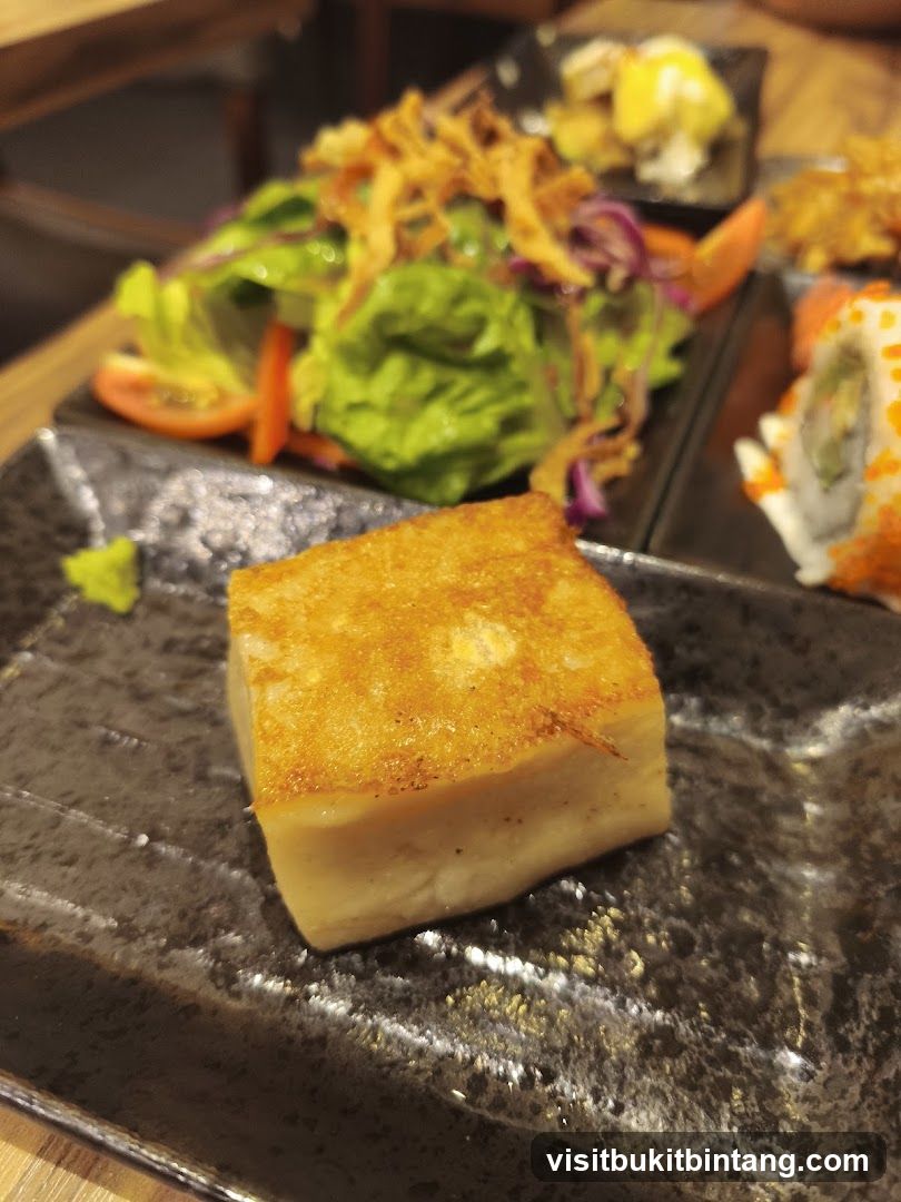 Fried Tofu and Salad