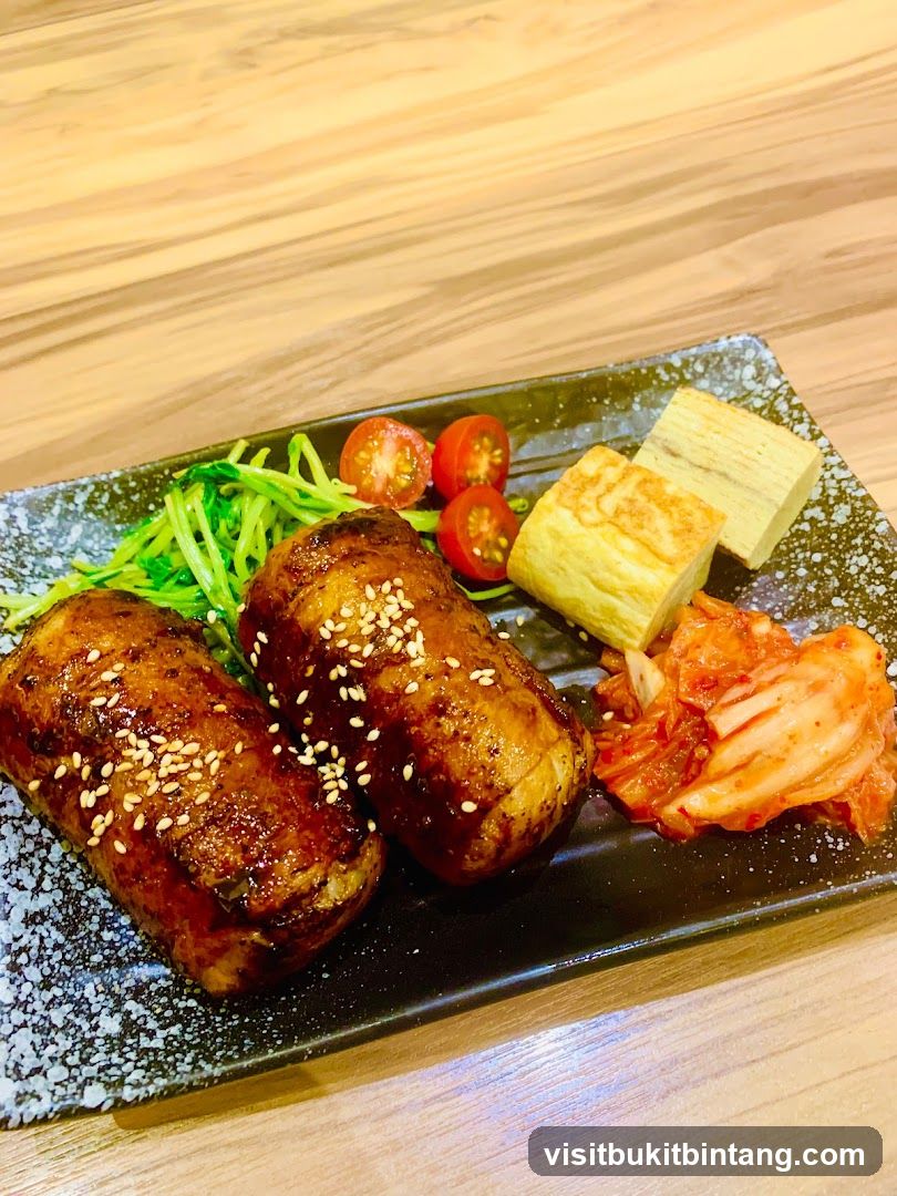 Grilled Meat Rolls with Side Dishes