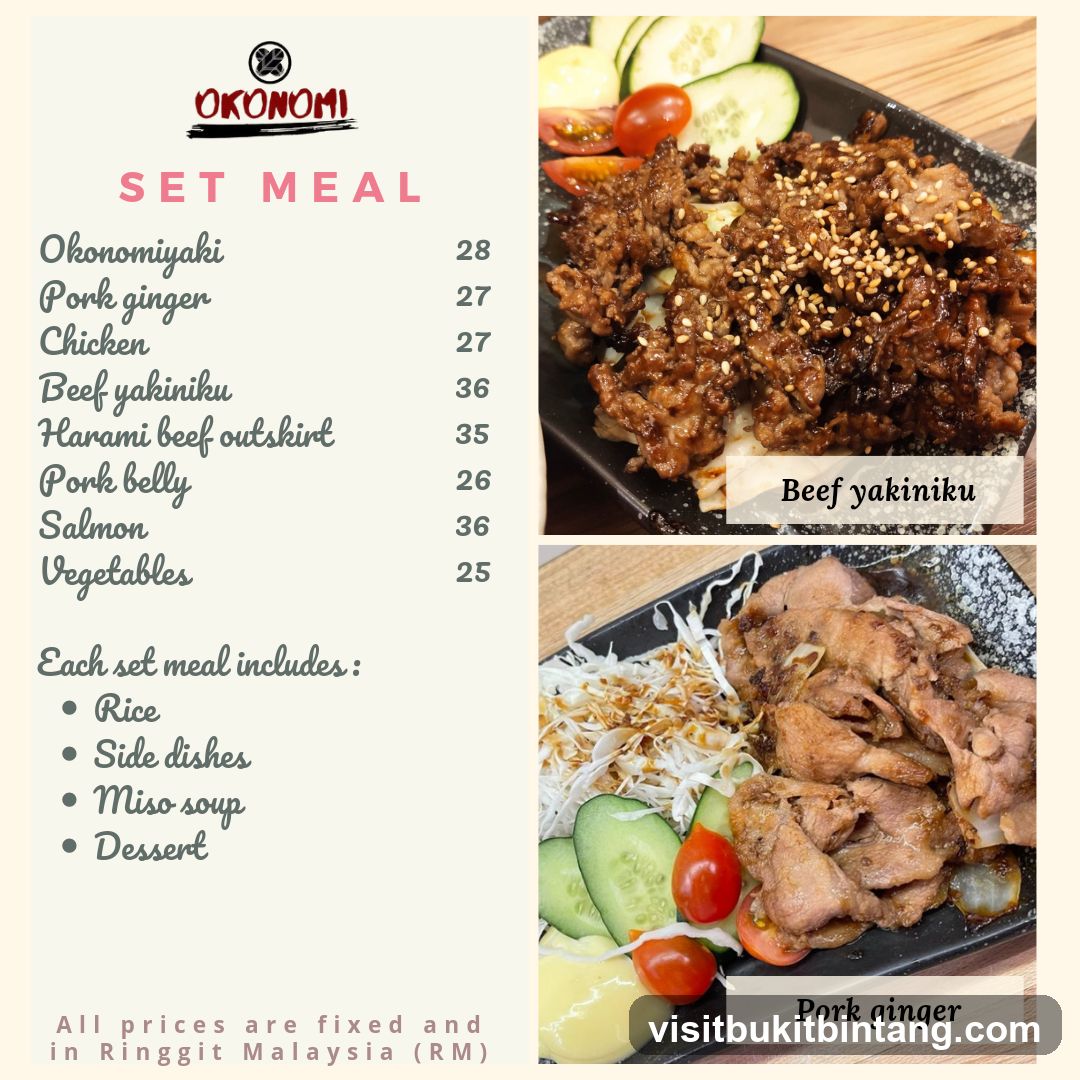 Set Meal Menu