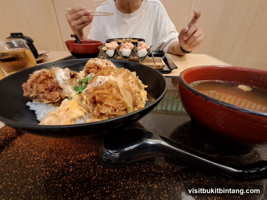 Japanese Meal with Katsu and Soup