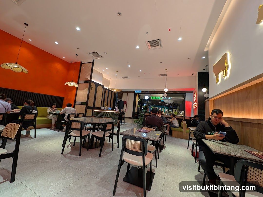 Restaurant Interior with Diners