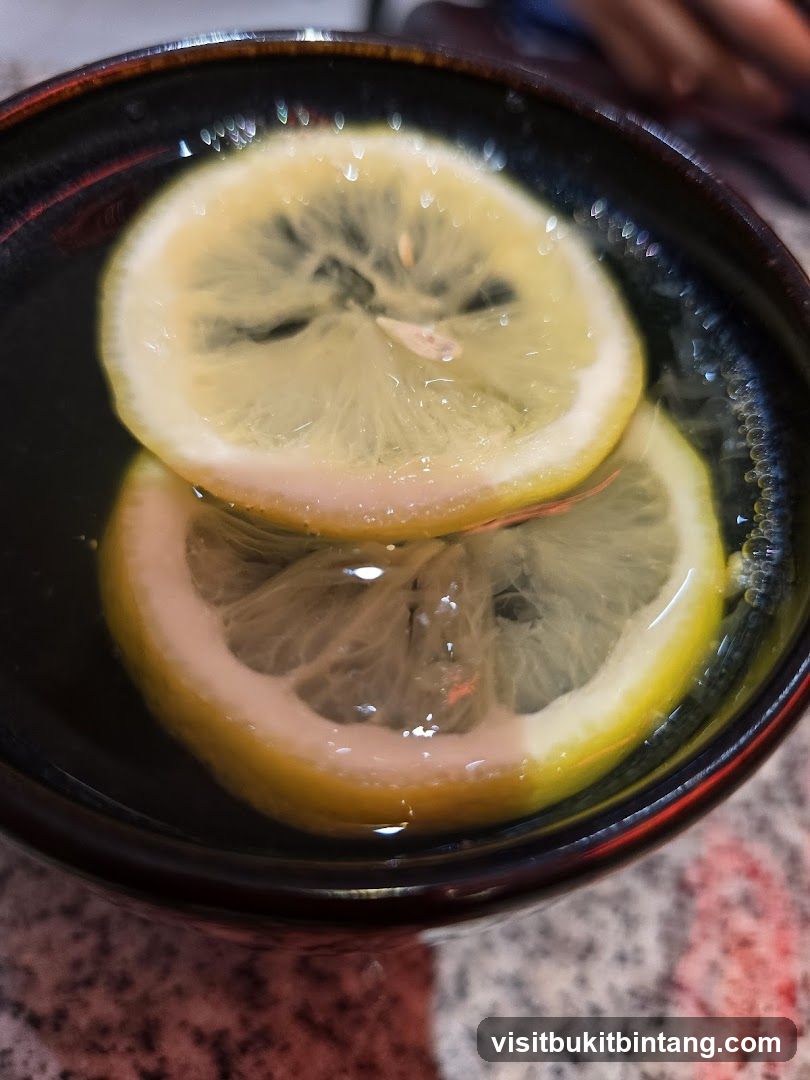 Lemon Slices in Drink