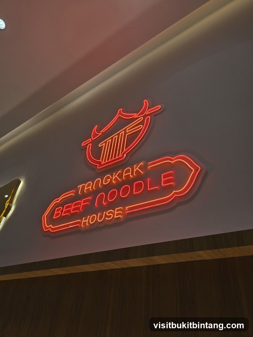 Neon Sign for Beef Noodle House