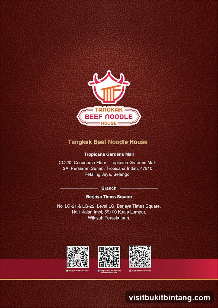 Tangkak Beef Noodle House Information