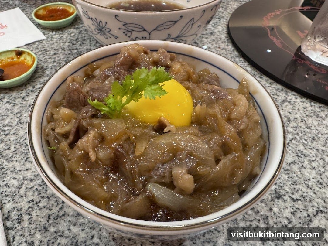 Beef and Onion Rice Bowl