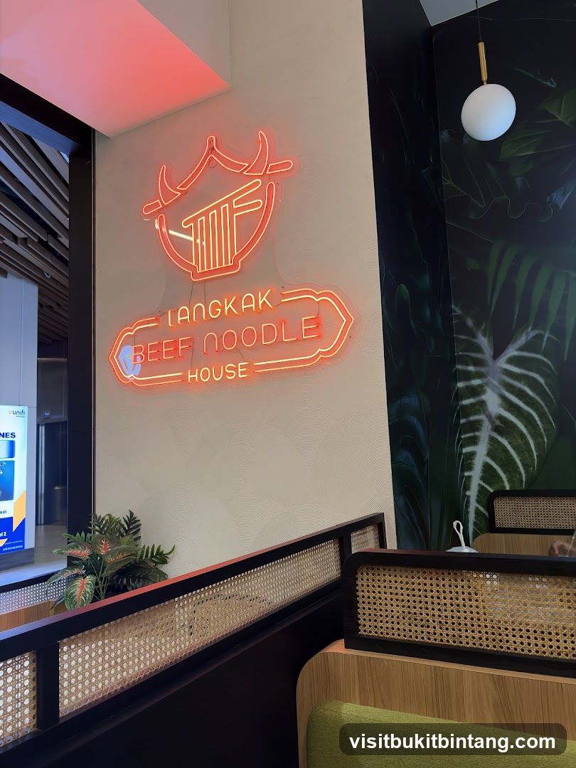 Langkak Beef Noodle House Neon Sign