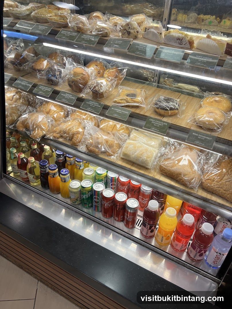 Pastries and Drinks Display