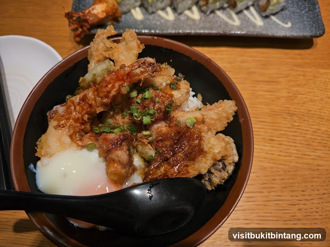 Tempura Donburi with Soft-Boiled Egg