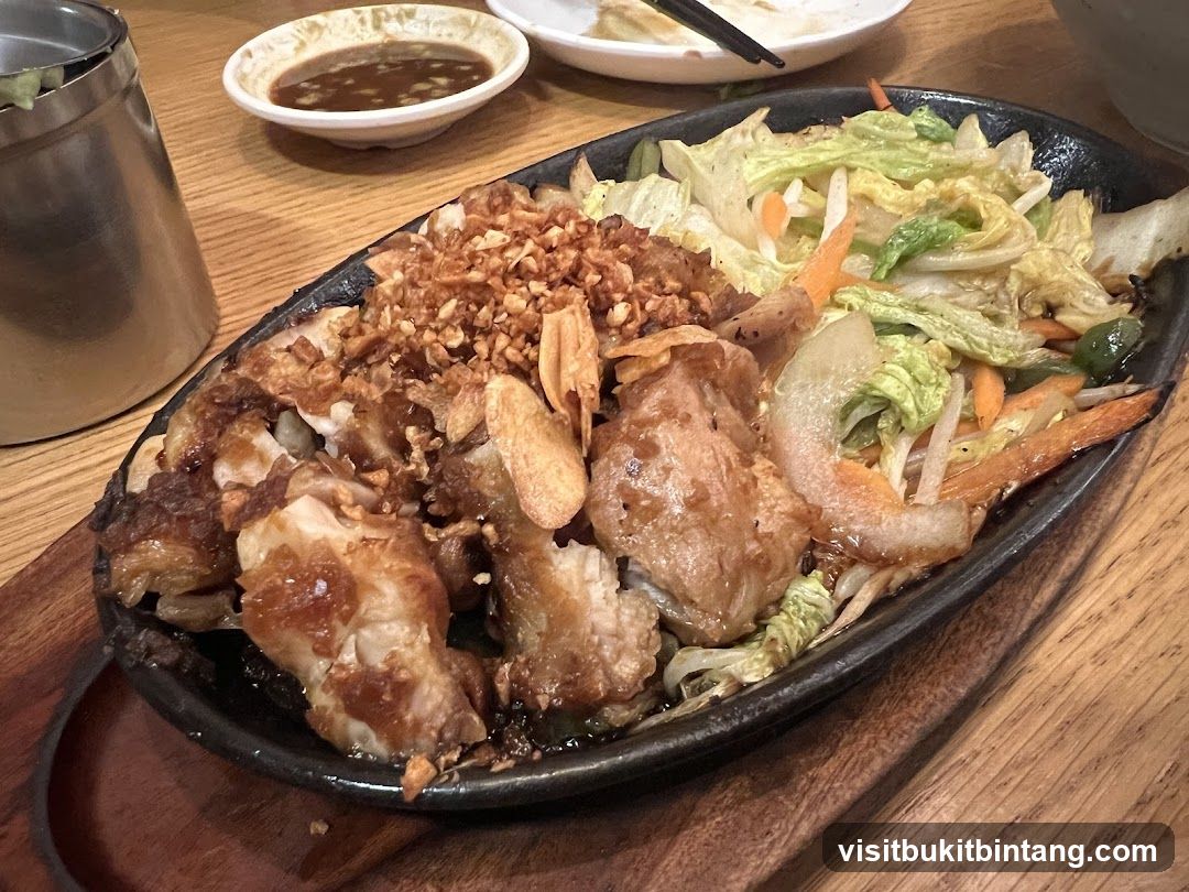 Sizzling Pork Belly with Vegetables