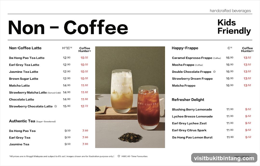 Non-Coffee Menu