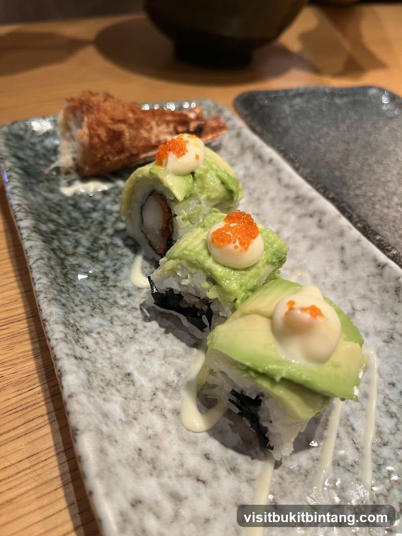 Avocado Sushi Roll with Shrimp