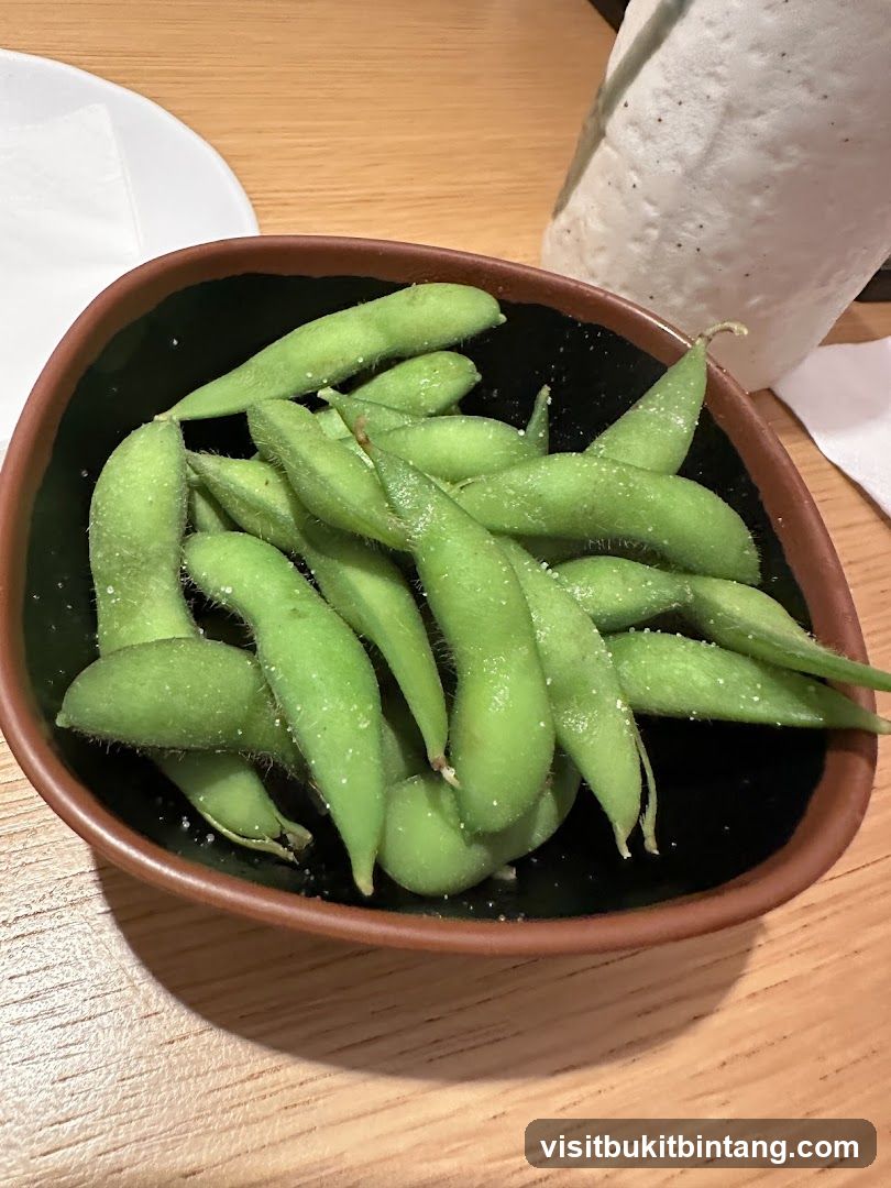 Edamame appetizer