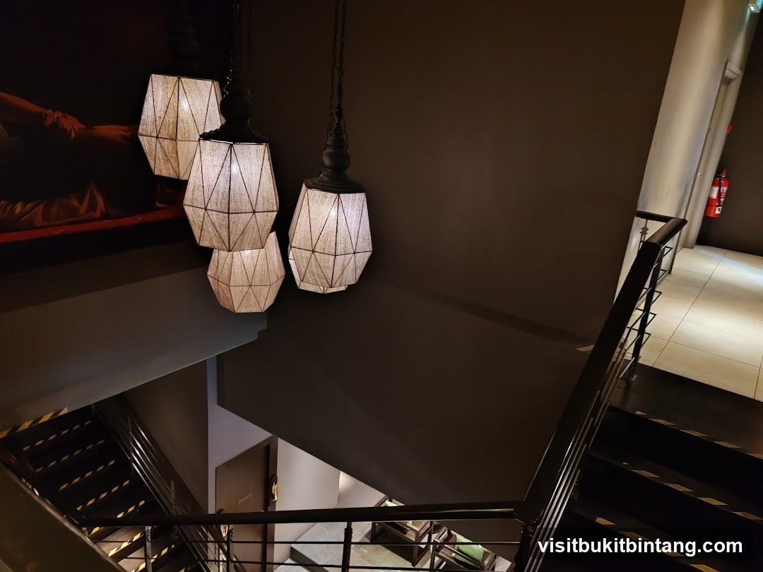 Interior Staircase with Decorative Lighting