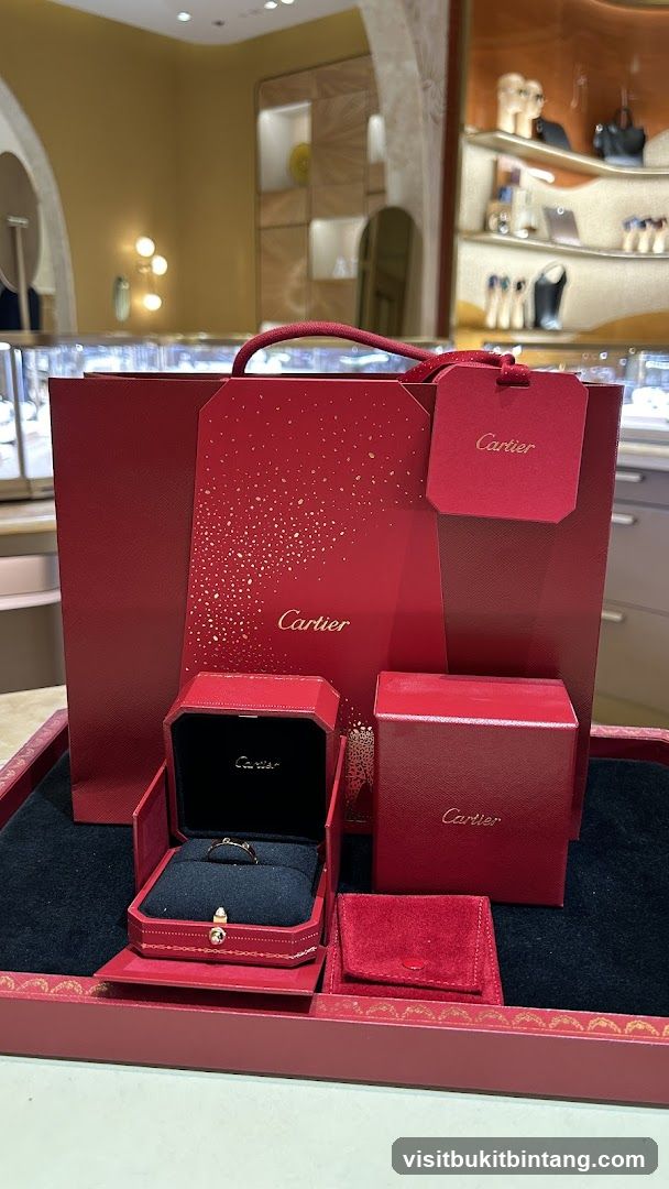 Cartier jewelry packaging