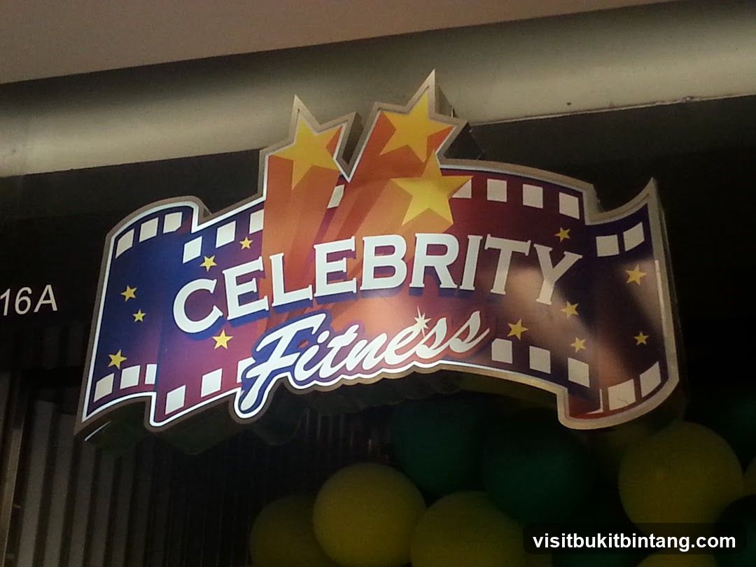 Celebrity Fitness Sign