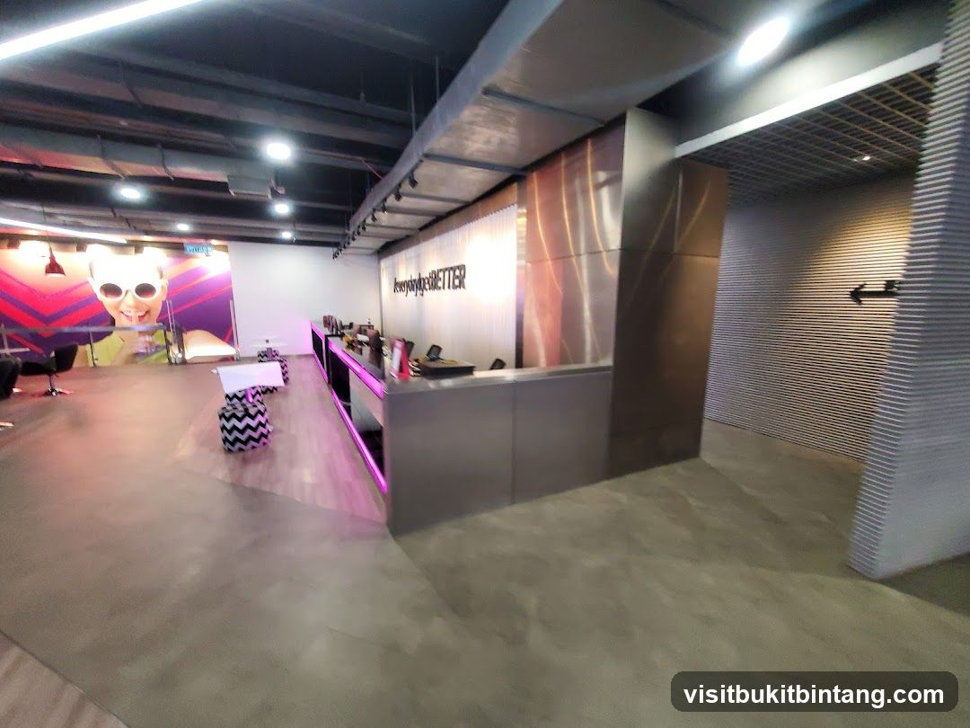 Interior of a modern salon or retail space