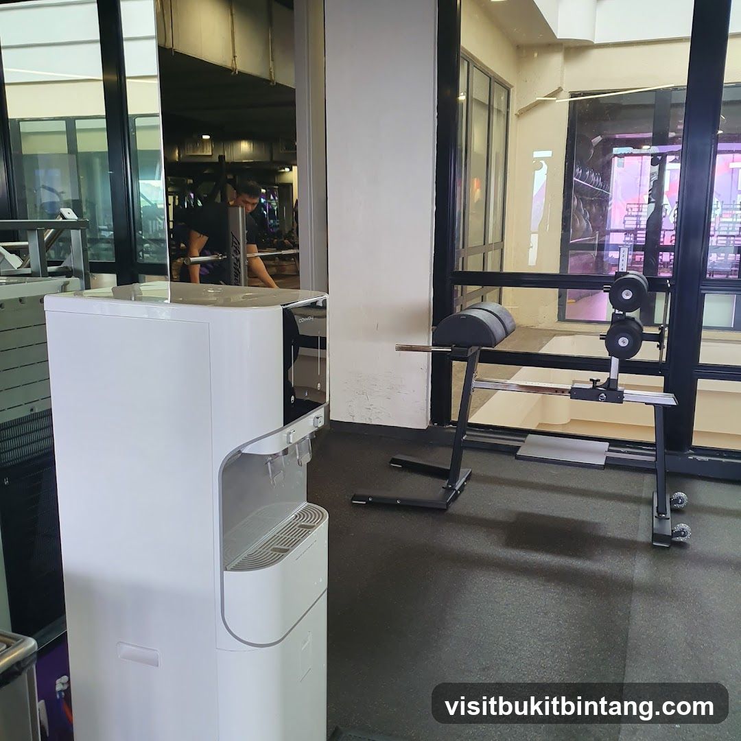 Gym Interior with Water Dispenser