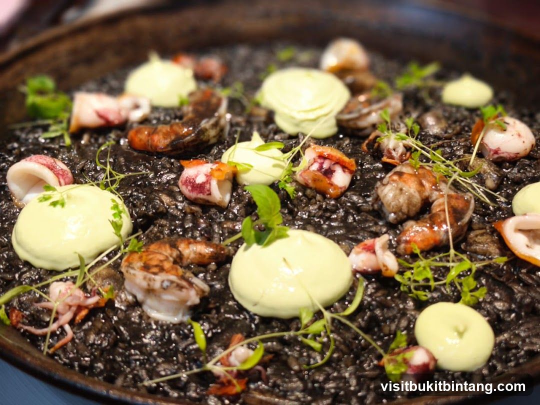 Black Rice Paella with Seafood