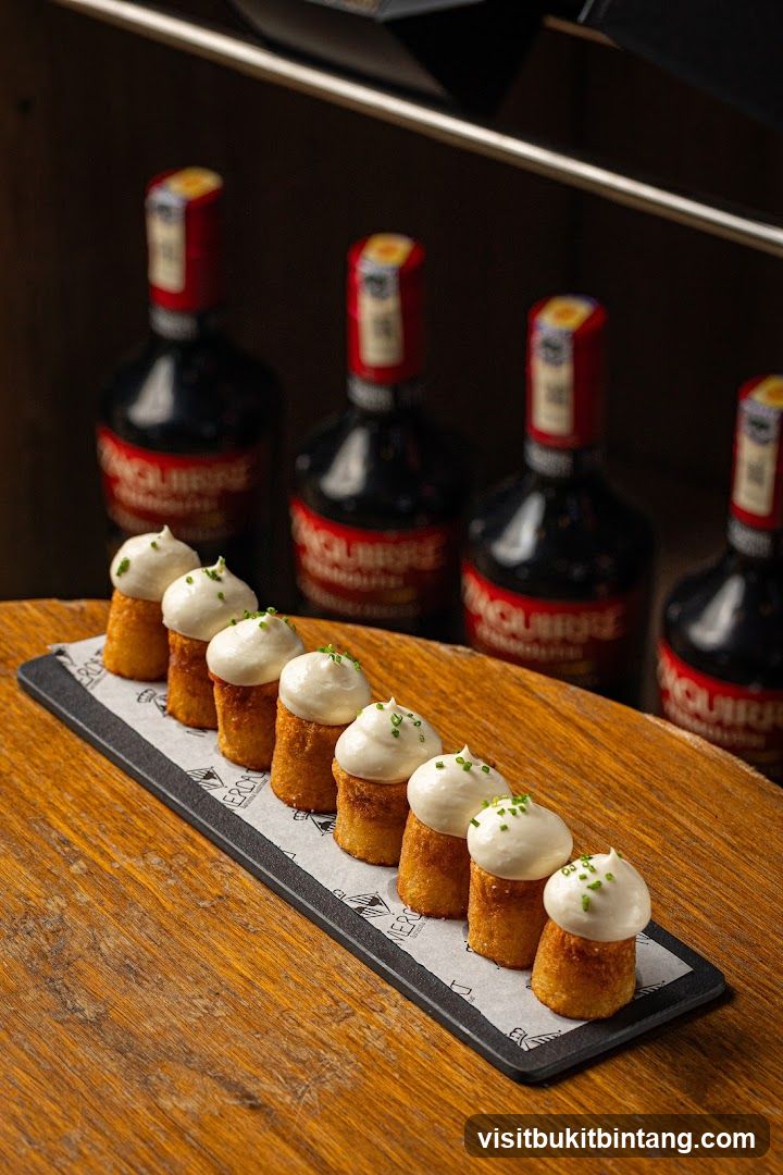 Appetizers with Cream Topping